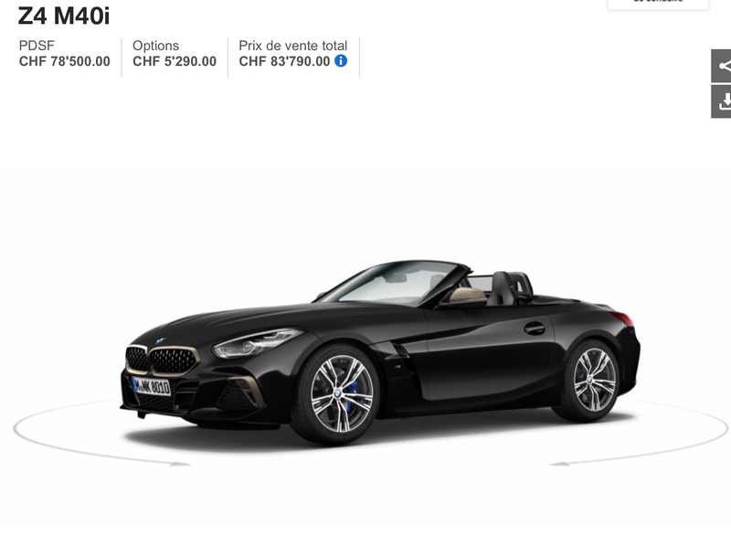 Illustration for article titled BMW Z4 Configurator is up: Is that a six speed manual?